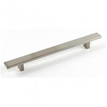 Contempo Living 12 in. Rectangular Aluminum Anodizing Stainless Steel Brushed Nickel Cabinet Bar Pull Handle WCLW-12